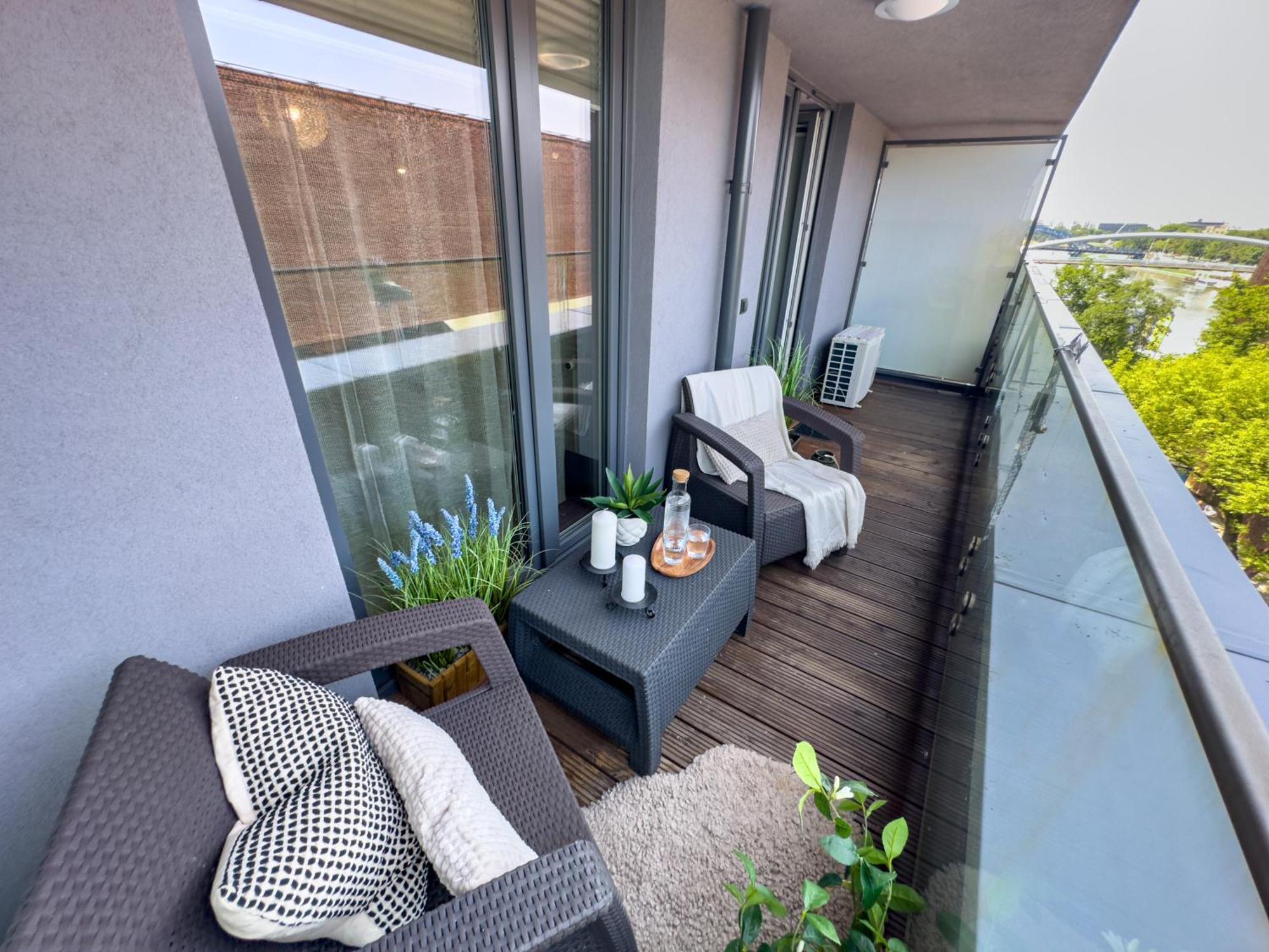 Nadwislanska Przystan Apartament Z Widokiem Na Wisle Krakow Bagian luar foto