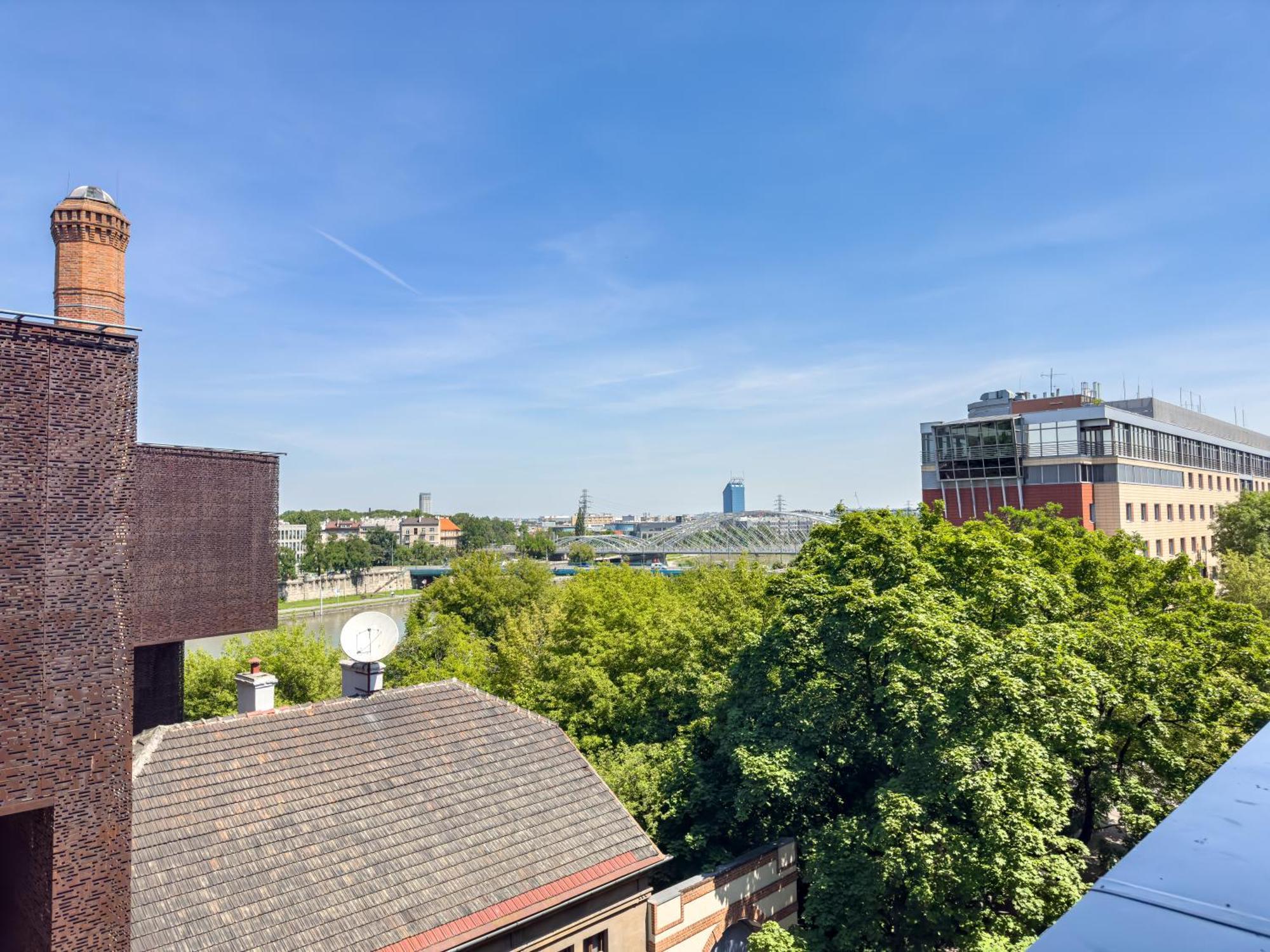 Nadwislanska Przystan Apartament Z Widokiem Na Wisle Krakow Bagian luar foto
